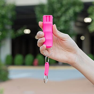 SABRE Pepper Spray, Supports National Breast Cancer Foundation, Maximum Police Strength OC Spray