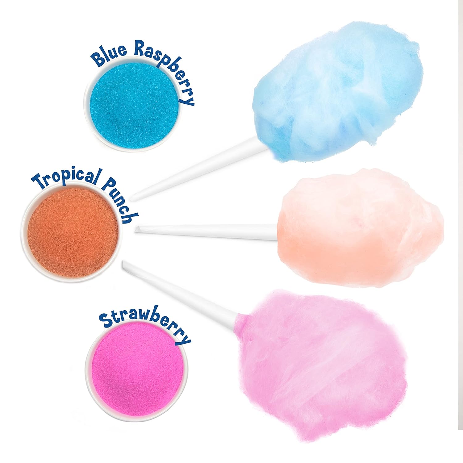 NOSTALGIA Cotton Candy Flossing Sugar Party Kit (3-Pack)