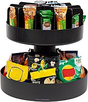 Mind Reader Rotating Snack Carousel Countertop Organizer