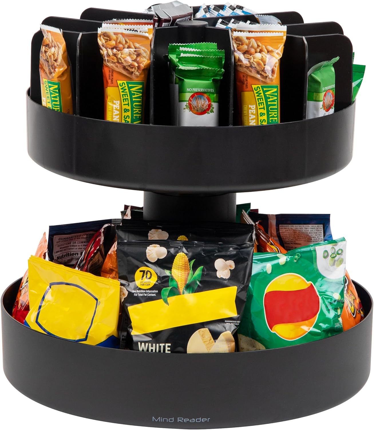 Mind Reader Rotating Snack Carousel Countertop Organizer