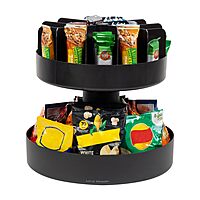 Mind Reader Rotating Snack Carousel Countertop Organizer