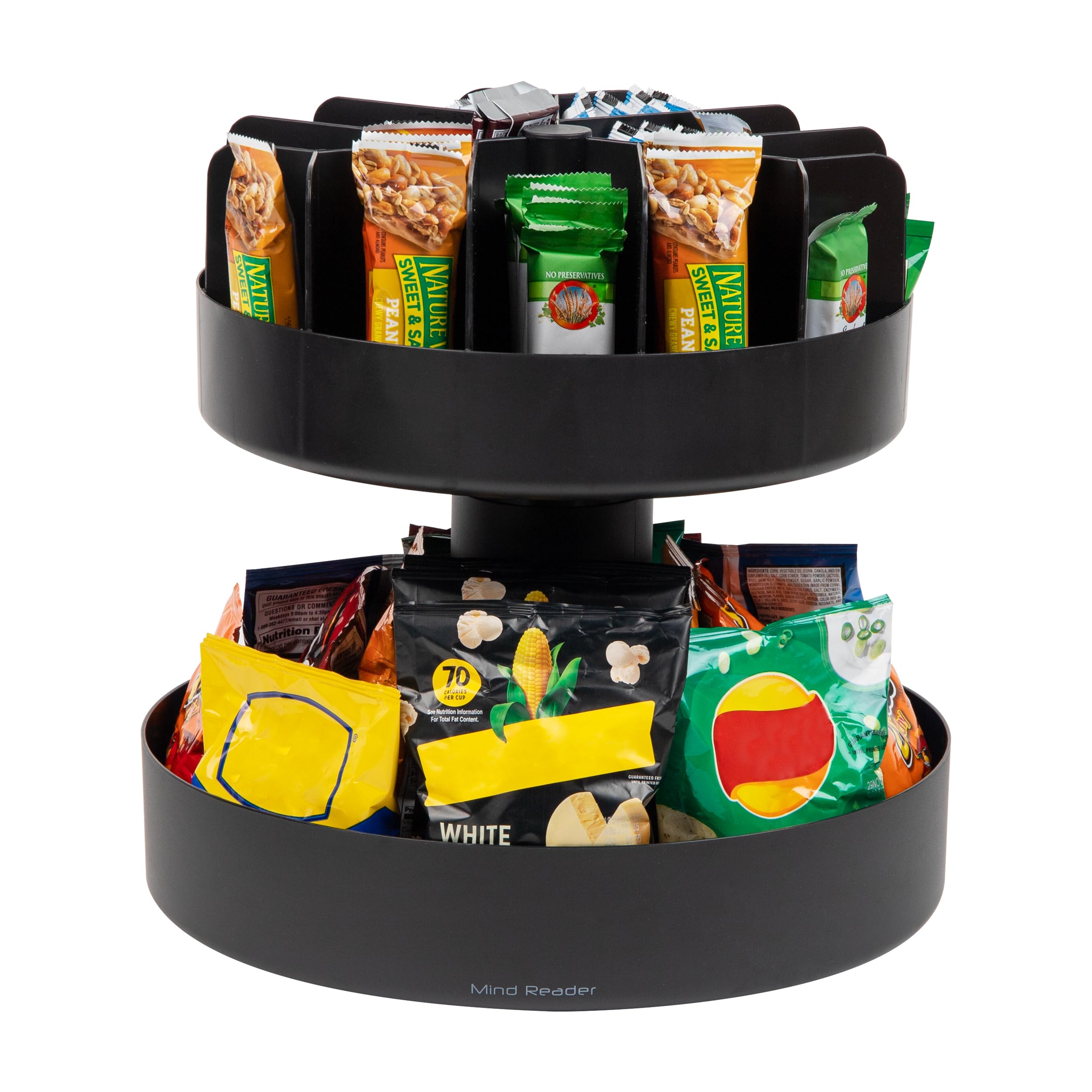 Mind Reader Rotating Snack Carousel Countertop Organizer