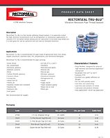 Rectorseal 31300 Quart Brush Top Tru-Blu Pipe Thread Sealant , Blue