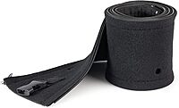 StarTech.com 40" (1m) Neoprene Cable Management Sleeve with Zipper & Buckle - 1.2" (3cm) Diameter - Computer/PC Power/Network/AV Cord Cover/Manager - Flexible Cable Organizer Wrap - Black