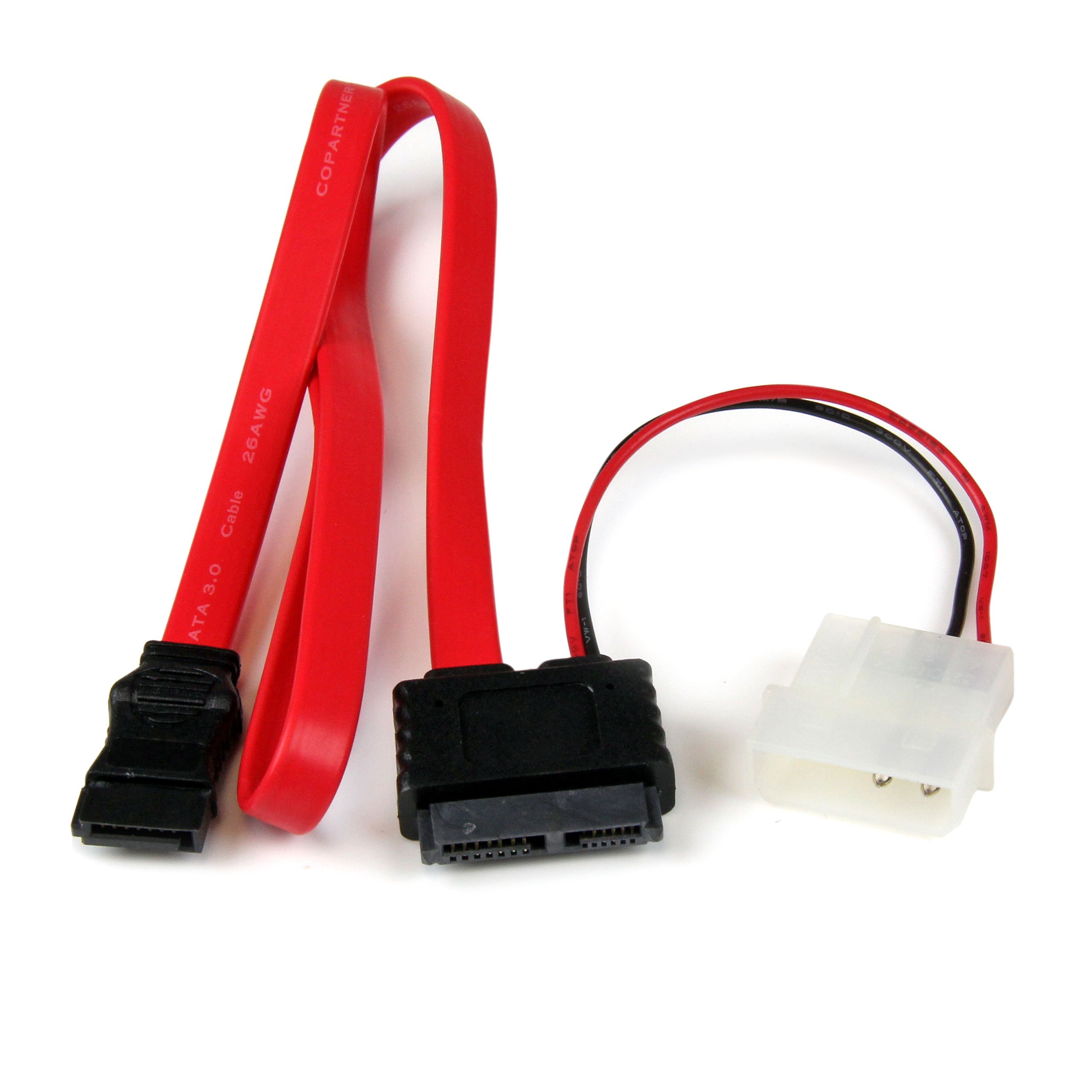 StarTech.com Slimline SATA to SATA with LP4 Power Cable Adapter