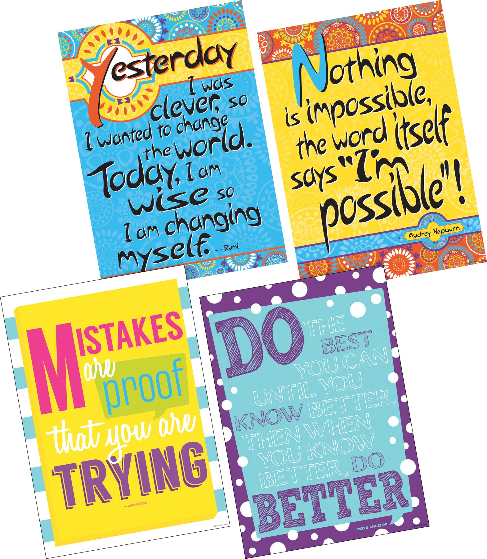 Barker Creek Motivational Poster Set