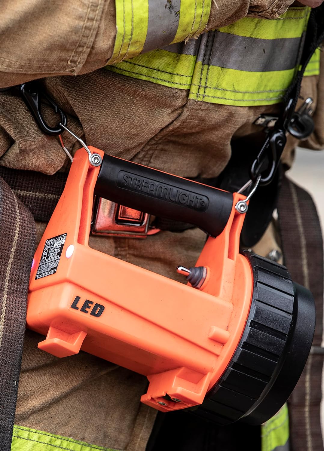 STREAMLIGHT Fire Vulcan 180-Lumen LED Rechargeable Flashlight/Lantern, Orange