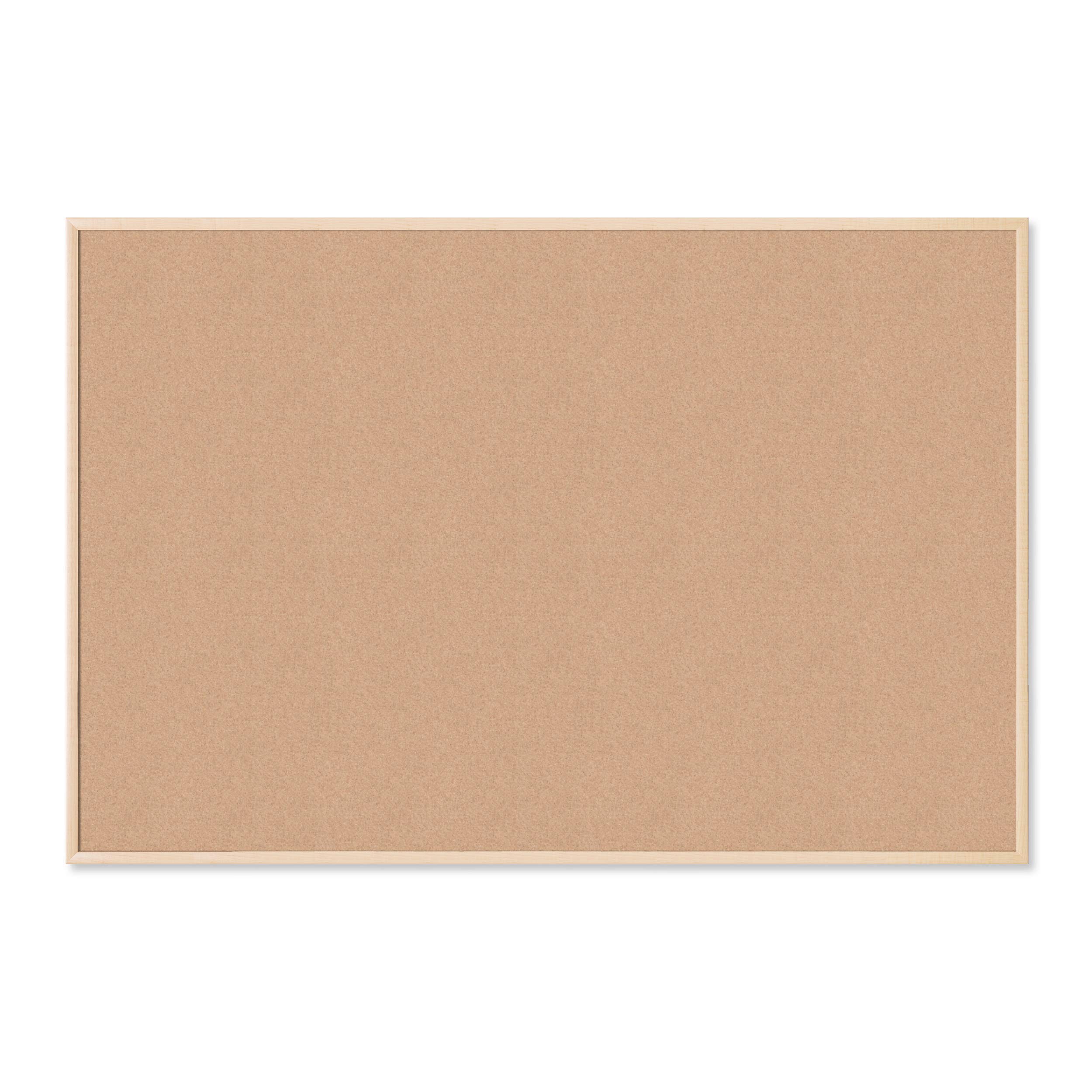 U BRANDS Cork Bulletin Board, Birch Wood Frame