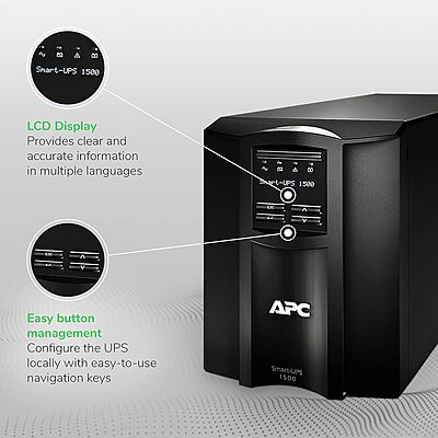 APC Smart-UPS with SmartConnect Sinewave Line-Interactive Uninterruptible Power Supply