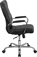 Flash Furniture Whitney Swivel LeatherSoft Desk Chair with Padded Seat and Armrests
