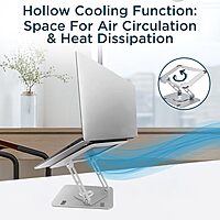Uncaged Ergonomics Swivel Adjustable Laptop Stand for Desk