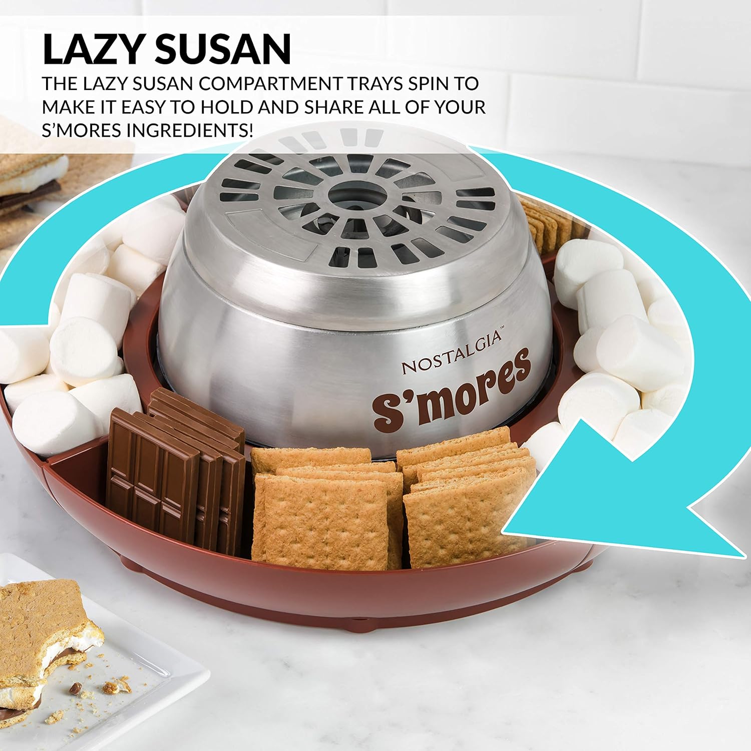 NOSTALGIA Tabletop Indoor Electric S'mores Maker