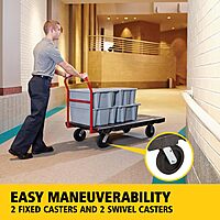 RUBBERMAID COMMERCIAL Heavy-Duty Platform Truck 24 x 48