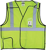 Ergodyne GloWear 8216BA ANSI High Visibility Breakaway Reflective Safety Vest with ID Badge Holder