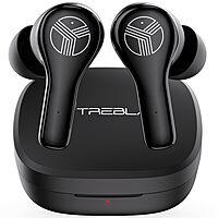 Treblab WX8 - True Wireless Earbuds with Pure Sound, Soft Silicone Ear Buds, IPX8 Waterproof, 28H Play, Wireless Charging
