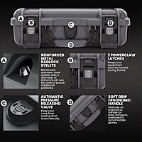 NANUK 909 Hard Case with Custom Foam Insert for Glock (12.6” x 9” x 4.4”)