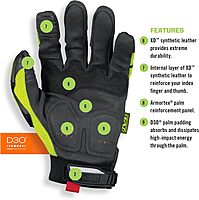 Mechanix Wear Hi-Viz M-Pact Work Gloves SMP-91 Series