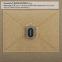 MAXPEDITION Letter O 3D PVC Morale Patch