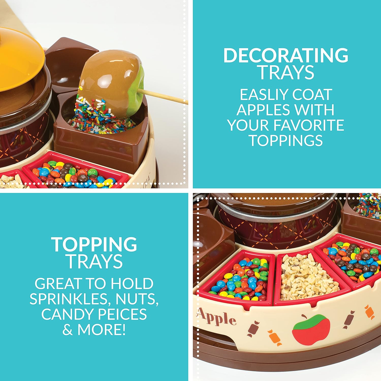 NOSTALGIA Indoor Electric Tabletop S'mores & Fondue Maker