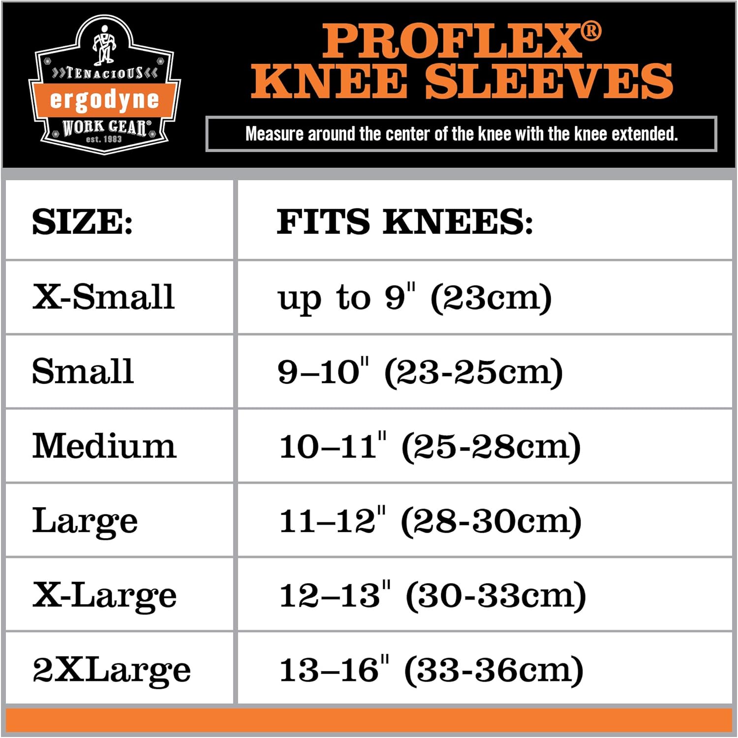 Ergodyne ProFlex 600 Single-Layer Neoprene Knee Sleeve