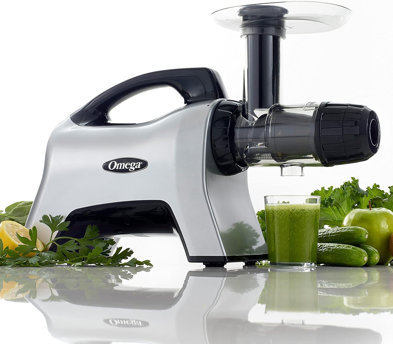 Omega Juicer NC1000HDS Juice Extractor and Nutrition System Slow Masticating BPA-FREE with Quiet Motor and Reverse Easy