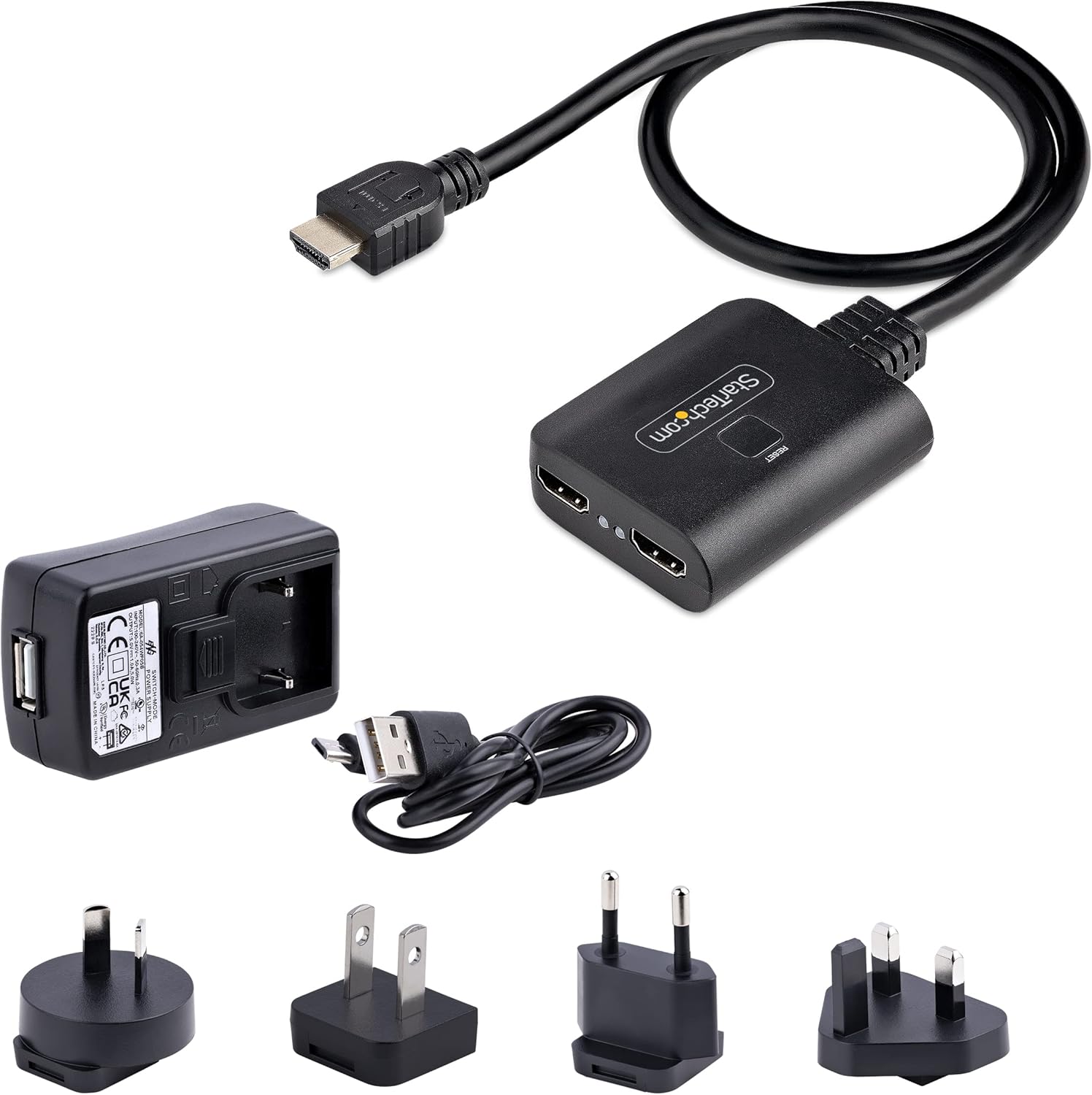 StarTech.com 2-Port HDMI Splitter (1 In 2 Out)