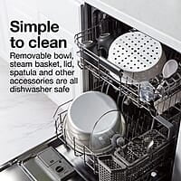 Proctor Silex Arrocera y vaporizador de alimentos, 30 tazas cocidas (15 tazas sin cocinar), incluye cesta de vapor y enjuague, negro (37555) Proctor Silex Arrocera y vaporizador de alimentos, 30 tazas cocidas (15 tazas sin cocinar), incluye cesta de vapor y enjuague, negro (37555)