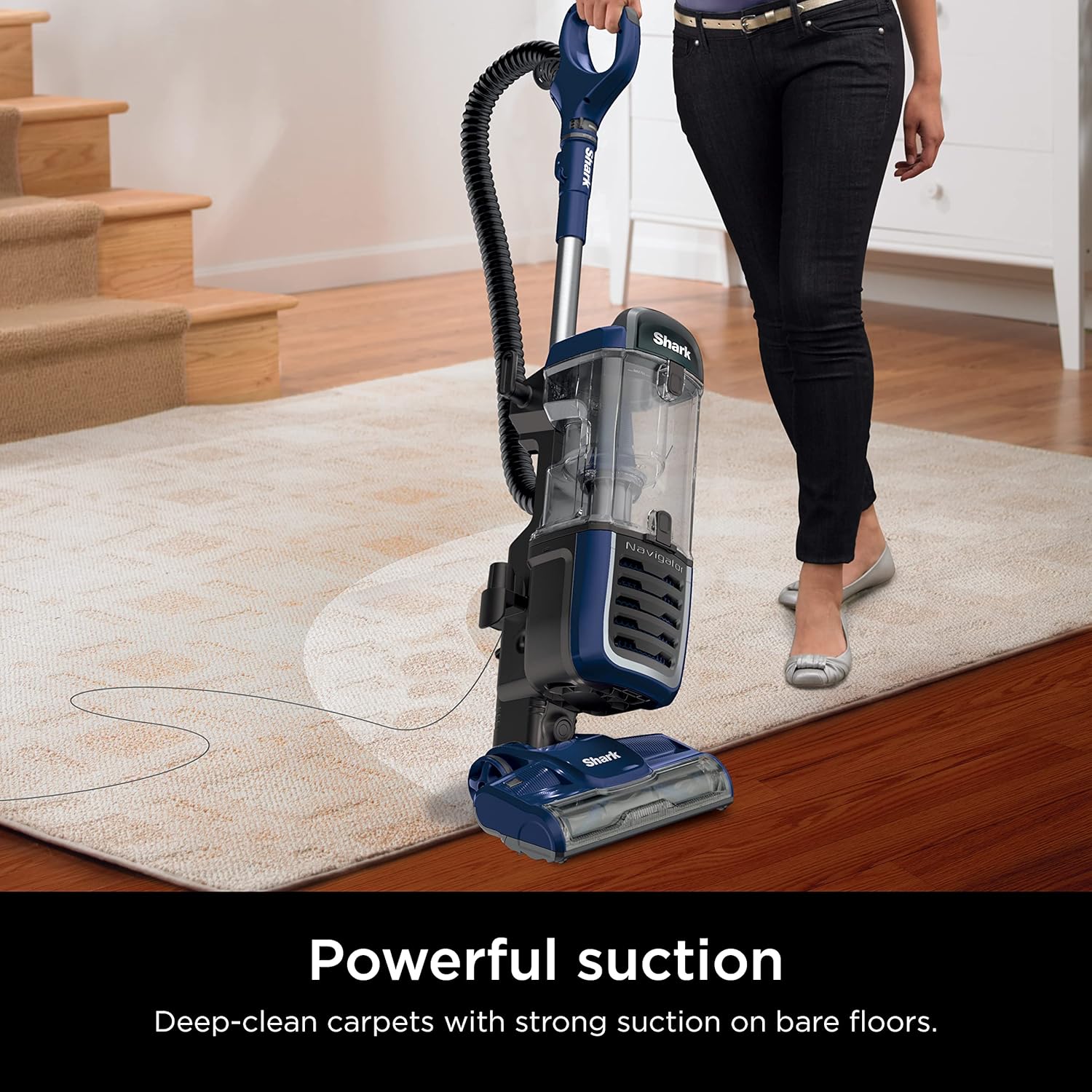 SHARK Navigator Upright Vacuum with HEPA Filtration