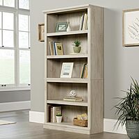 Sauder Select 5-Shelf Engineered Wood Bookcase