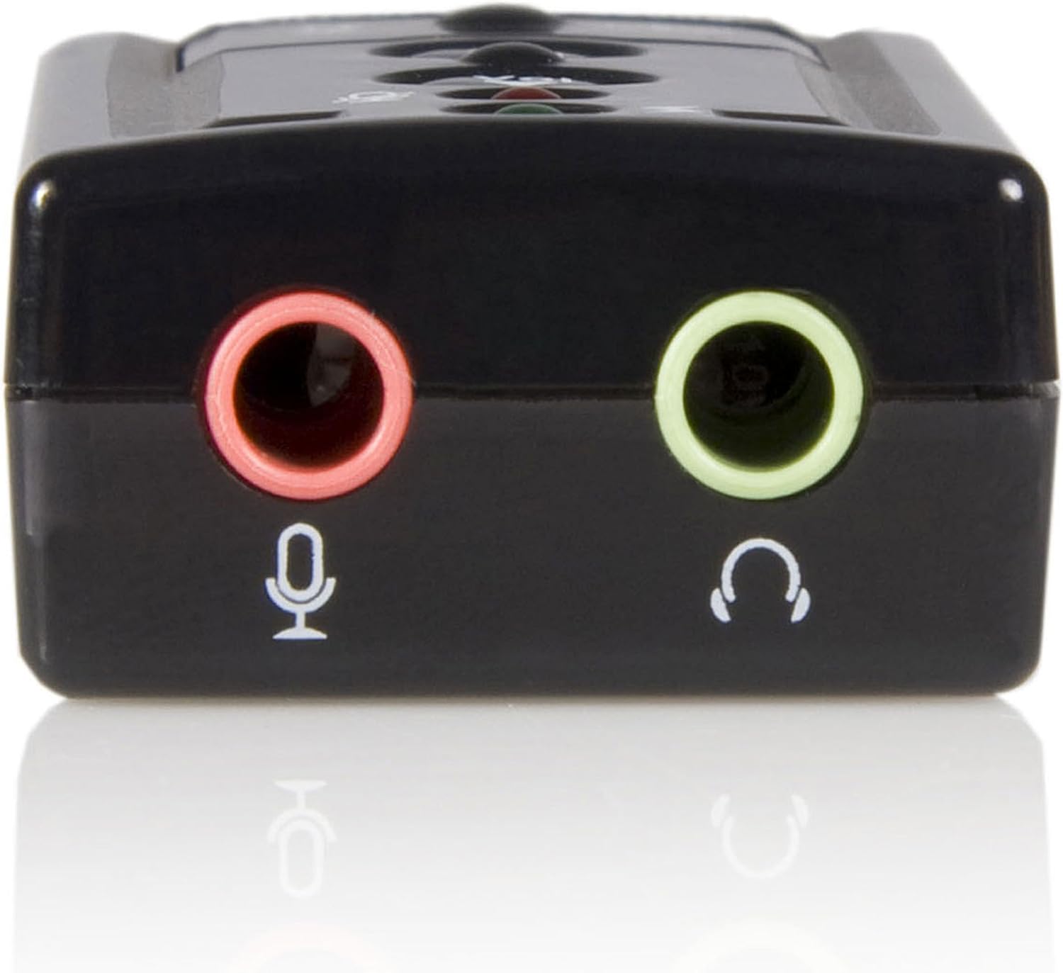 StarTech.com Virtual 7.1 USB Stereo Audio Adapter External Sound Card - Sound card - stereo - USB 2.0 - ICUSBAUDIO7,Black