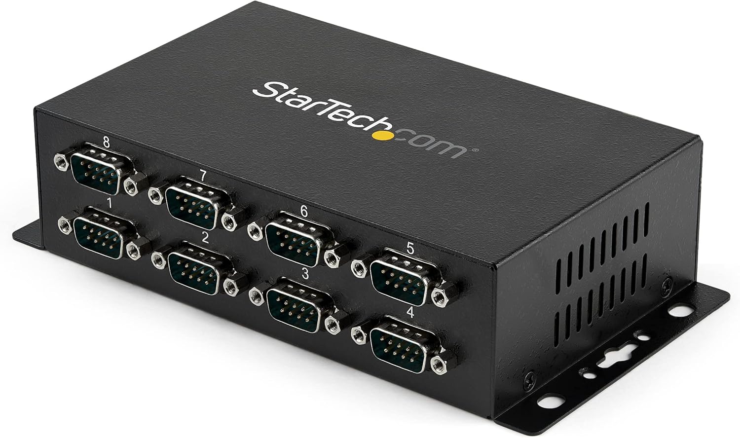 StarTech.com 8 Port USB to Serial RS232 Adapter - Wall Mount - Din Rail - COM Port Retention - FTDI USB to DB9 RS232 Hub