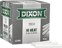 DIXON TICONDEROGA Melt Metal Marking Crayons, Hex 4.5 x 1/2 in