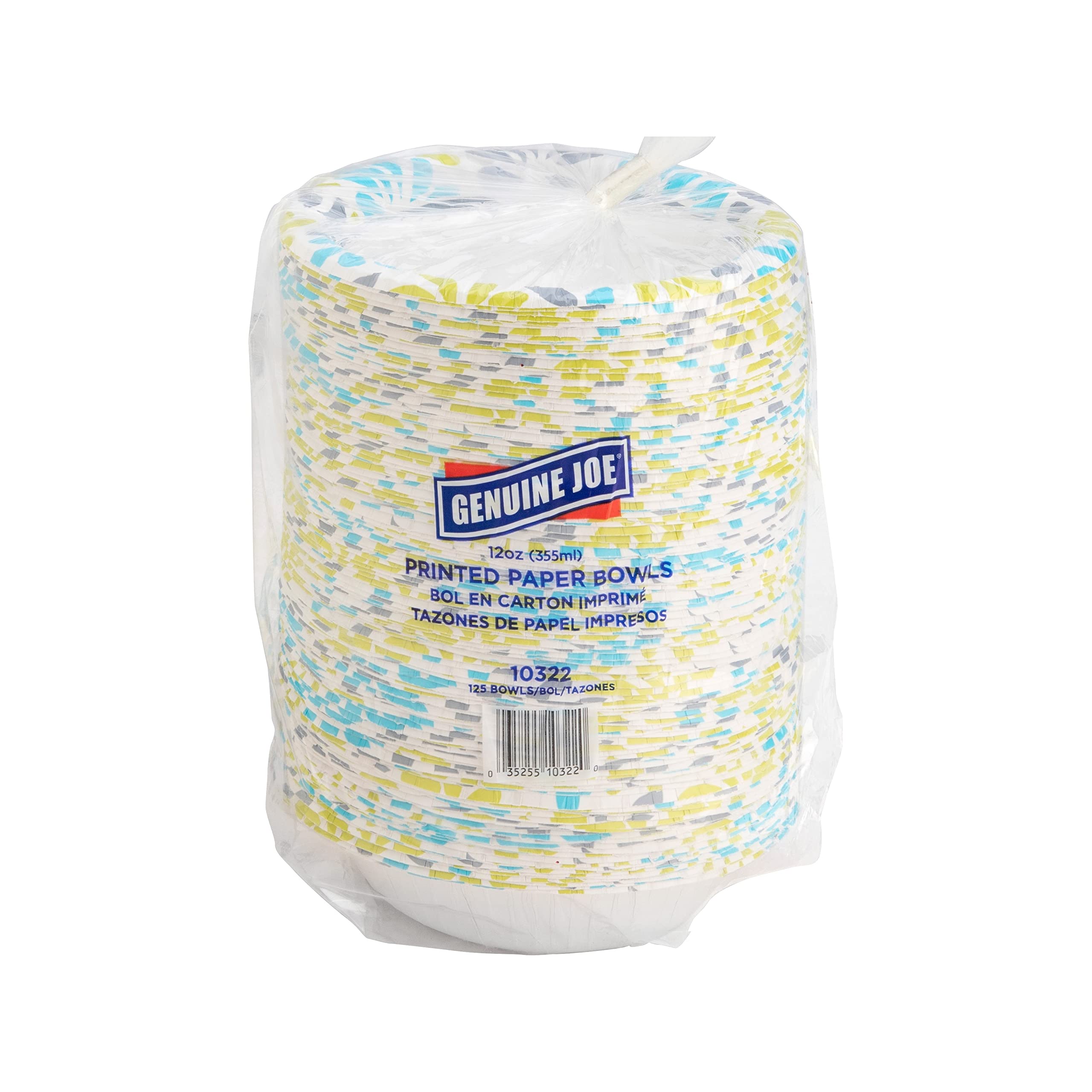 Genuine Joe 12 oz. Paper Bowls (Pack of 125)