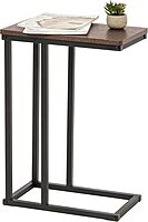 IRIS USA Wood and Metal Frame Side Table, Accent Sofa End Table Coffee Snack, Bedroom Night Stand, Living Room Computer Desk