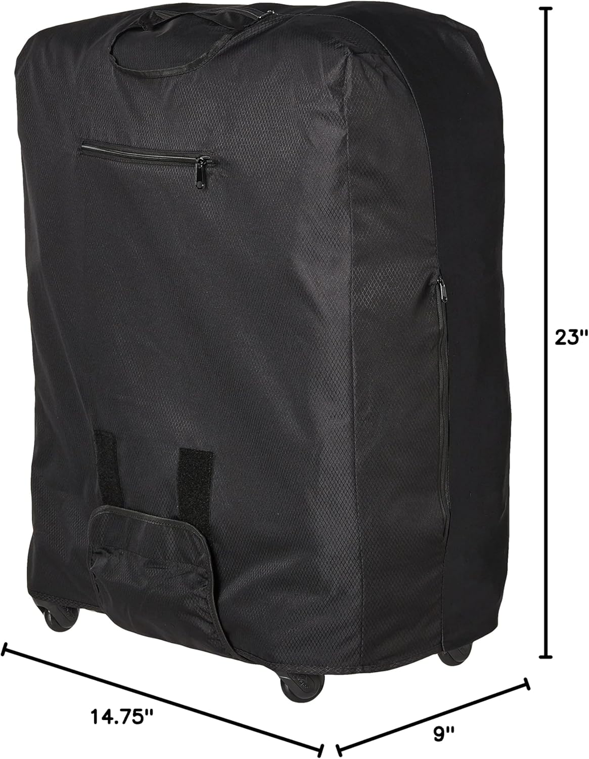 Samsonite Foldable Luggage Cover, 7 7/8inH x 7 1/8inW x 1 9/16inD, Black