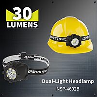 Nightstick NSP-4602B Dual-Light Headlamp, Black