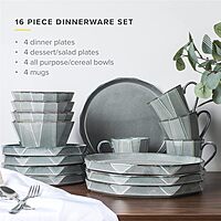 TABLE 12 16-Piece Dinnerware Set, Service for 4