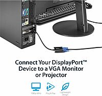 StarTech.com DisplayPort to VGA Active Adapter (DP2VGA3)
