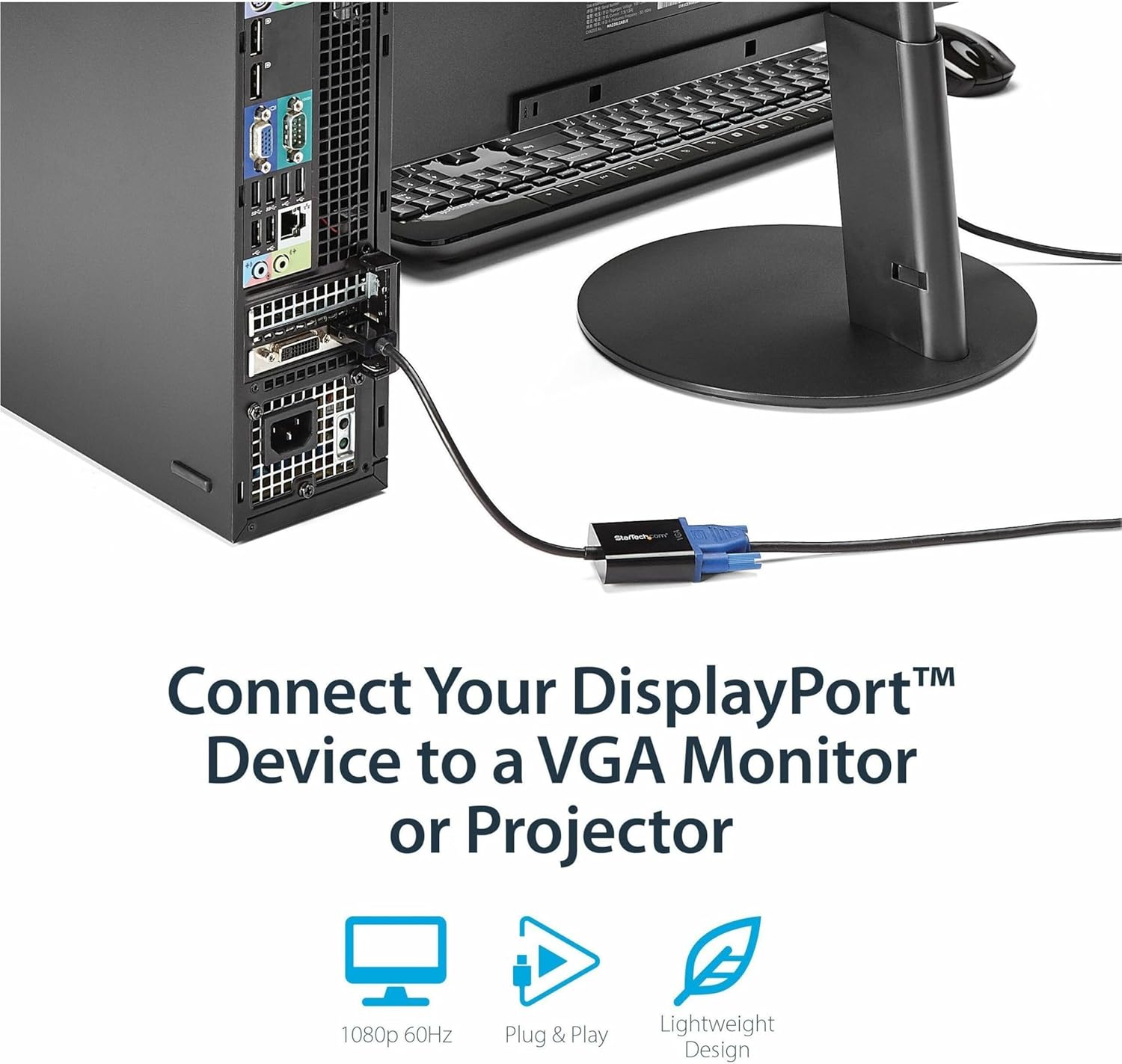 StarTech.com DisplayPort to VGA Active Adapter (DP2VGA3)