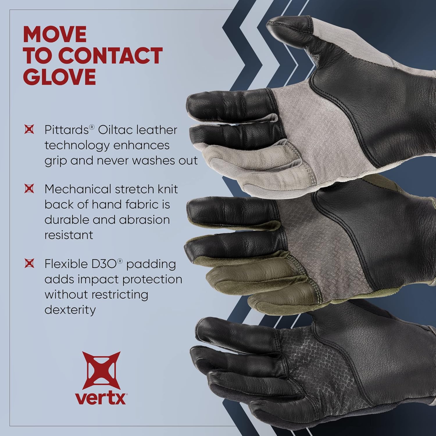 VERTX Move to Contact Mens Tactical Gloves
