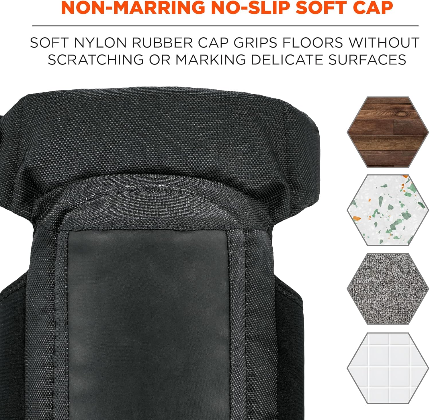 Ergodyne ProFlex 450 Gel Knee Pads with Comfort Hinge, Black (Pair)