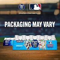 Pure Life Purified Water Bottles, 24 Pack - Still Bottled Water with Added Minerals for a Crisp Taste, Plastic Bottles - 8 Fl Oz Purified 8 Fl Oz (Pack of 24)