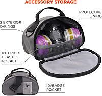 Ergodyne Arsenal 5187 Respirator Mask Storage Bag, Fits Half Face Respirators, Clamshell Design, Loop Attachment Gray