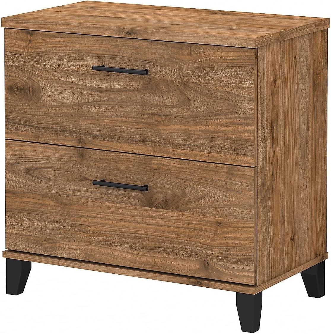 Bush Furniture 2 Drawer Lateral File Cabinet, Letter and Legal-Size Document Storage, Somerset Collection