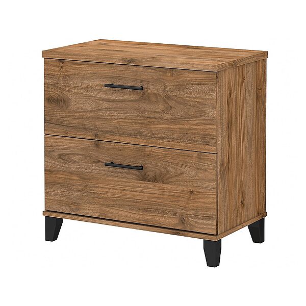Bush Furniture 2 Drawer Lateral File Cabinet, Letter and Legal-Size Document Storage, Somerset Collection