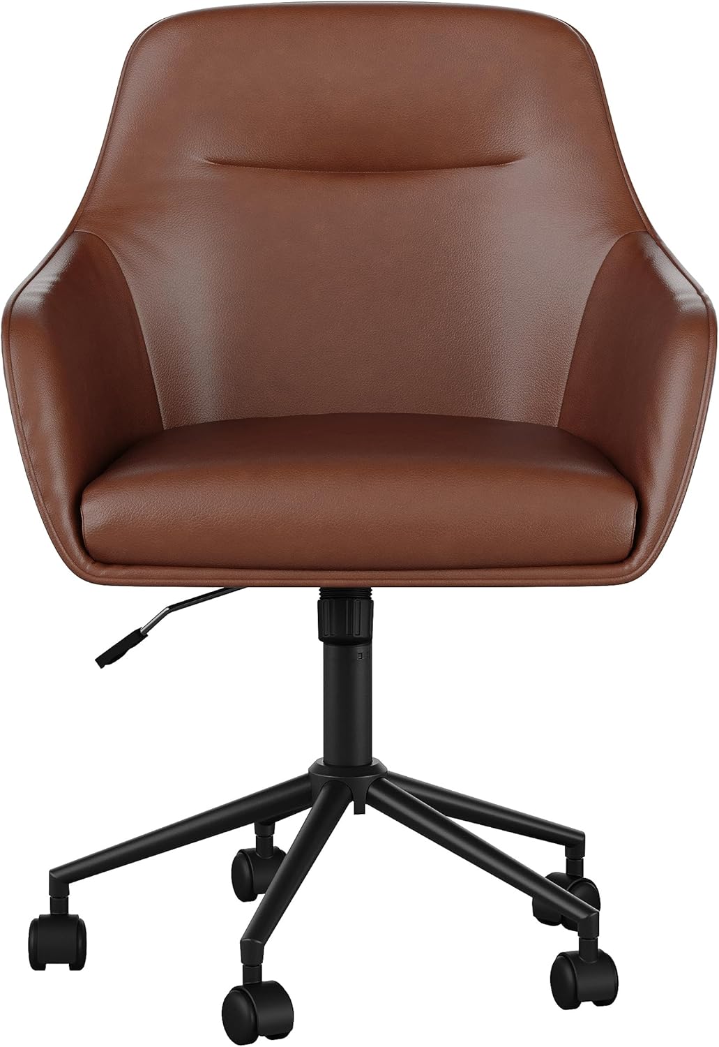 Martha Stewart Rayna Swivel Task Chair with Flared Arms for Home Office