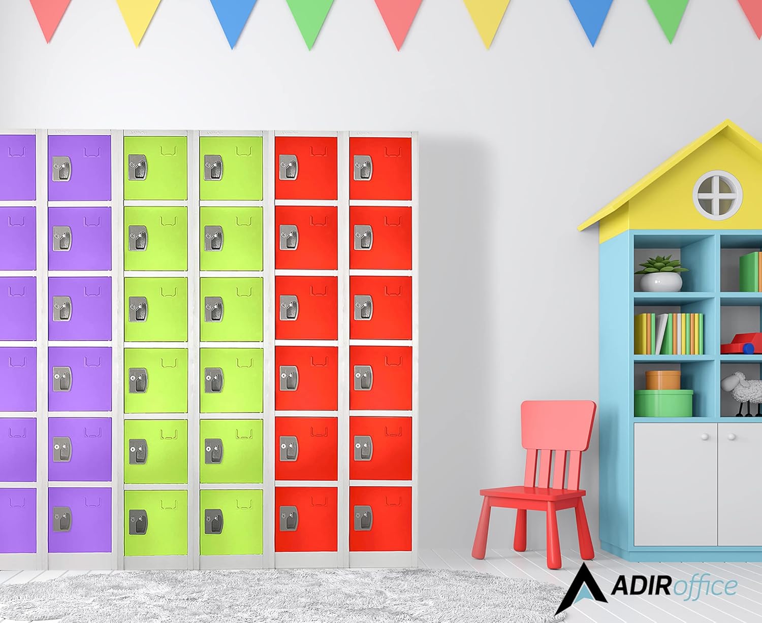 AdirOffice 6-Door Steel Locker