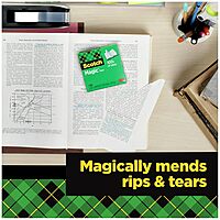 SCOTCH Magic Tape, Invisible, Matte-Finish, 3/4 in. x 1000 in.