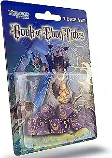 Dice - RPG Dice - Kobold Press - Book of Ebon Tides Themed - 7 Dice Set Dice - RPG Dice - Kobold Press - Book of Ebon Tides Themed - 7 Dice Set