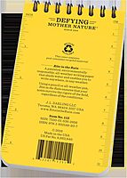 Rite in the Rain Weatherproof EMS Notebook, 3" x 5", Yellow Cover, Vital Stats Pages (No. 112) 1 Pack